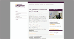 Desktop Screenshot of kunsttherapieforschung.de