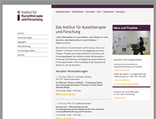Tablet Screenshot of kunsttherapieforschung.de